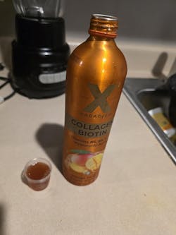 Liquid Collagen Peptides with Biotin, Hyaluronic Acid and Vitamins B5, B6, C & E - Mango Flavor