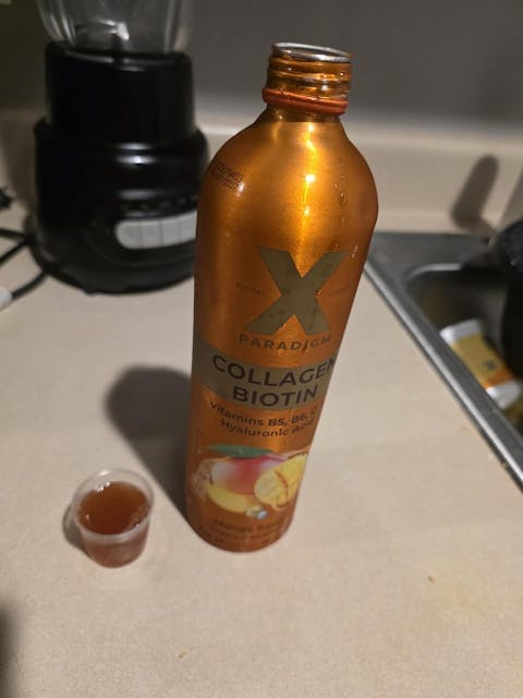 Liquid Collagen Peptides with Biotin, Hyaluronic Acid and Vitamins B5, B6, C & E - Mango Flavor