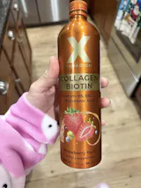Liquid Collagen Peptides with Biotin, Hyaluronic Acid and Vitamins B5, B6, C & E - Strawberry Flavor