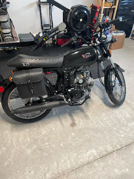 Free Shipping! X-PRO 125cc Cafe Cruiser Racer Gas Bike Bicycle