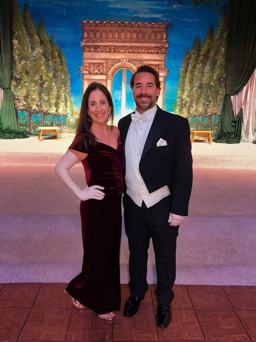 Petite "Charmaine" Long Off the Shoulder Velvet Gown