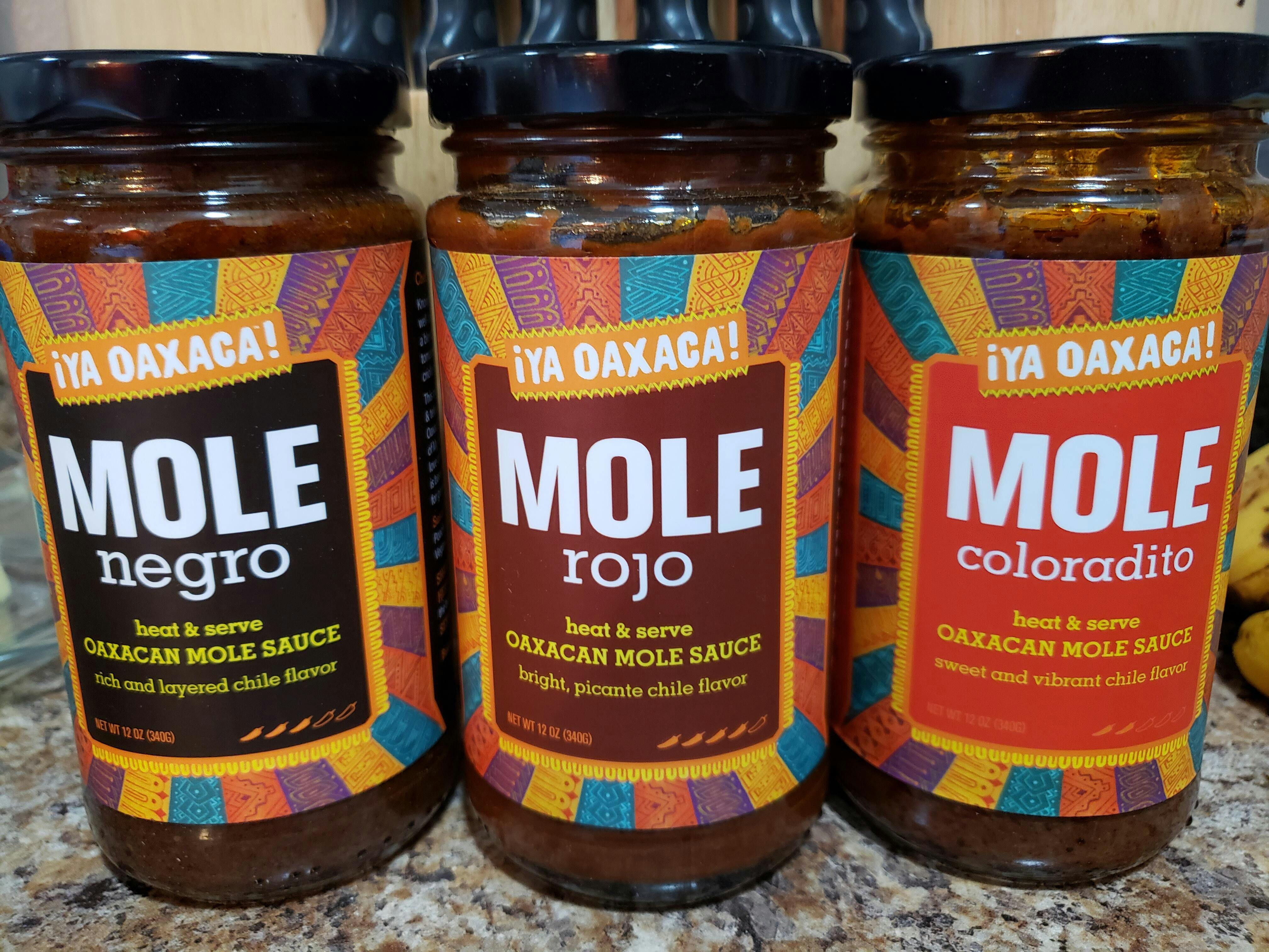 Tres Moles (Sampler Pack) | Heat & Serve Mole Sauce | ¡Ya Oaxaca!