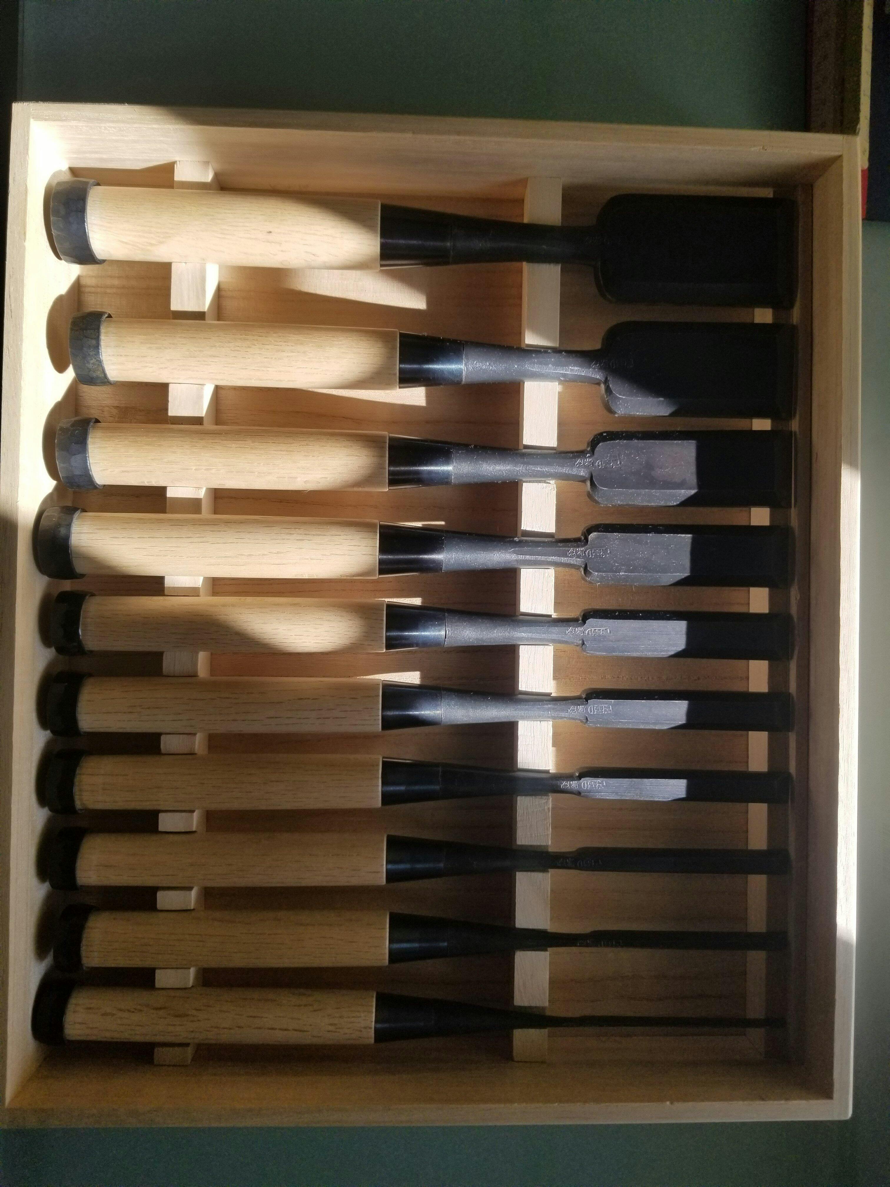 Fujihiro Medium timber chisels set by Chuutarou Imai 今井忠太郎作