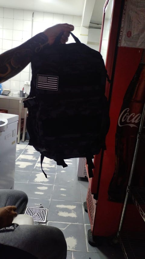 Morral Táctico Negro 45 Litros