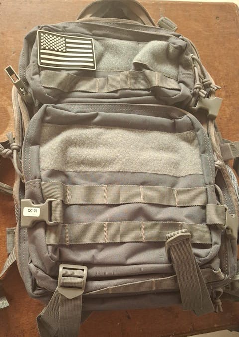 Morral Táctico Gris 45 Litros