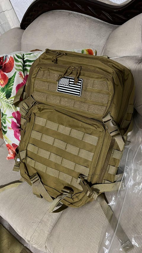 Morral Táctico Khaki 45 Litros