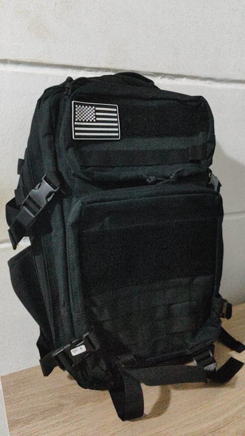 Morral Táctico Negro 45 Litros