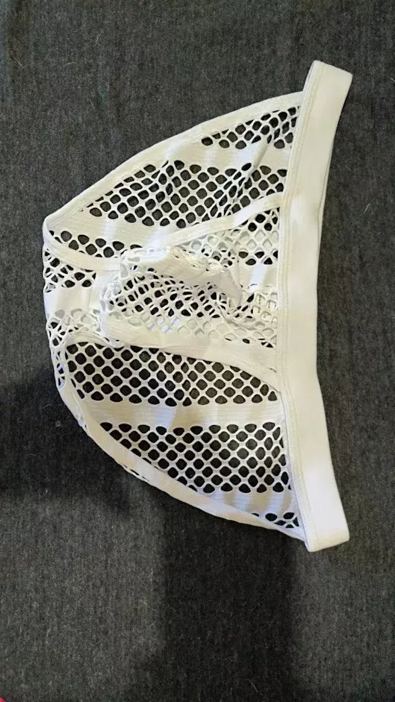 Men's Hollow Out High Rise Breathable Polyester Briefs - SJK024