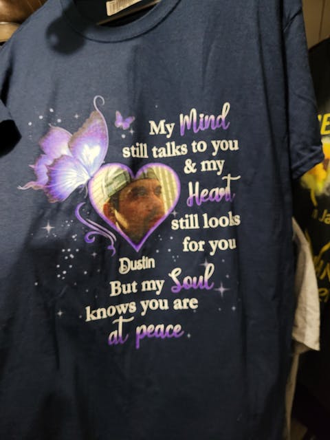 My Mind Still Talks To You My Heart Still Looks For You Personalized  Upload Photo Shirt Memories In Heaven SH-00213-CXA