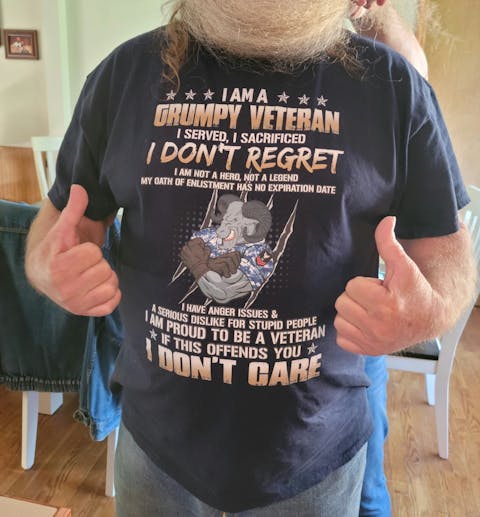 I Am A Grumpy Veteran I Served I Don't Regret Personalized Shirt Gift For Veteran SH-00845