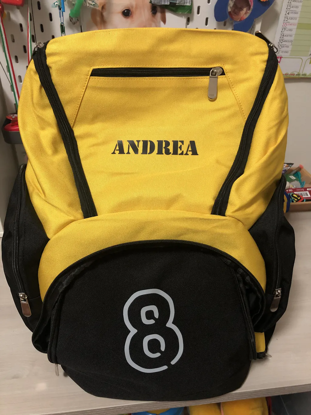 Personalized Basketball Football Backpack With Custom Name Number Logo ...