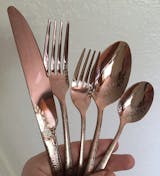 Flatware Set with Unique Floral Laser Design(20 Pcs)