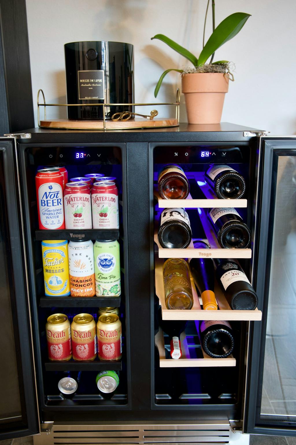 Yeego French Door Wine Beverage Fridge