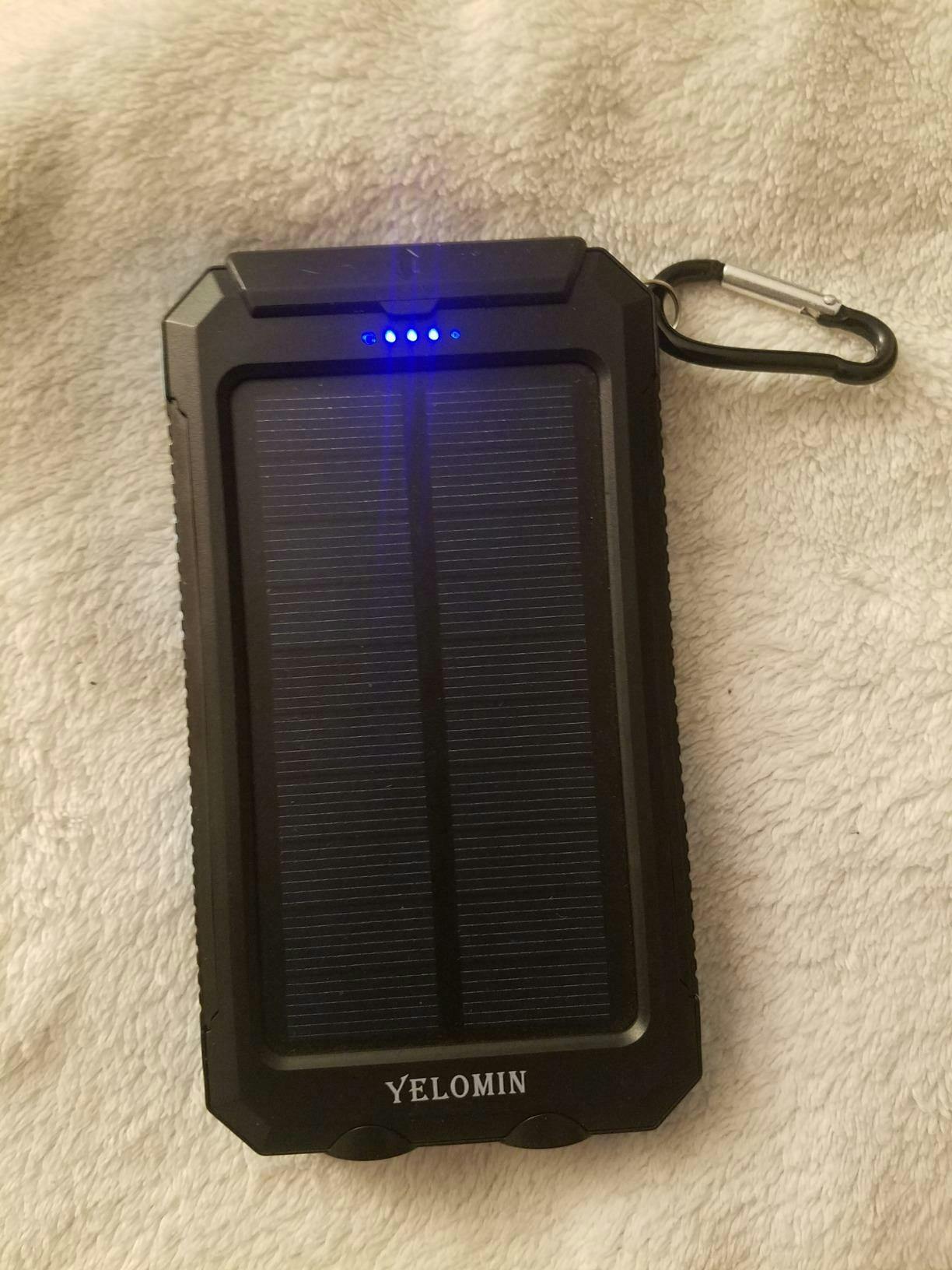 30000mAh Solar Cellphone Charger, Power Bank Yelomin
