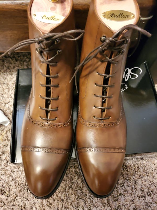 ORSON Oxford Balmoral boot in Old England Brown