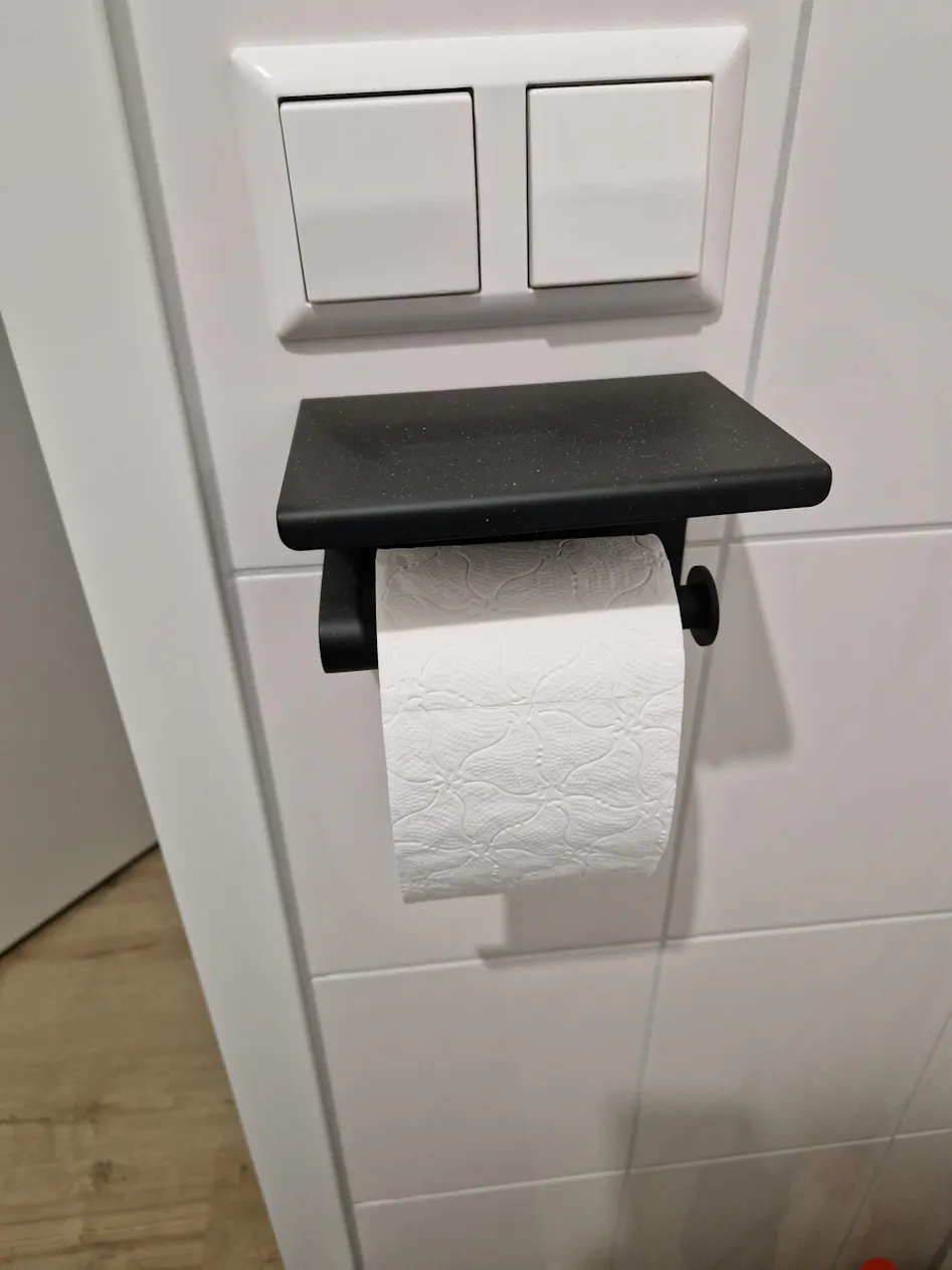 ZONDER BOREN TurboLoc OREA MATT - Toiletrolhouder, mat ZONDER BOREN TurboLoc OREA MATT - Toiletrolhouder, mat