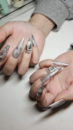 Frosted Silver Elegance