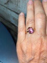 Mystic Aura – Amethyst-Rohsteinring