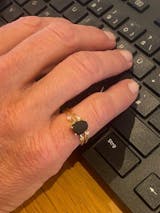 Shadow Spark - Obsidian Ring