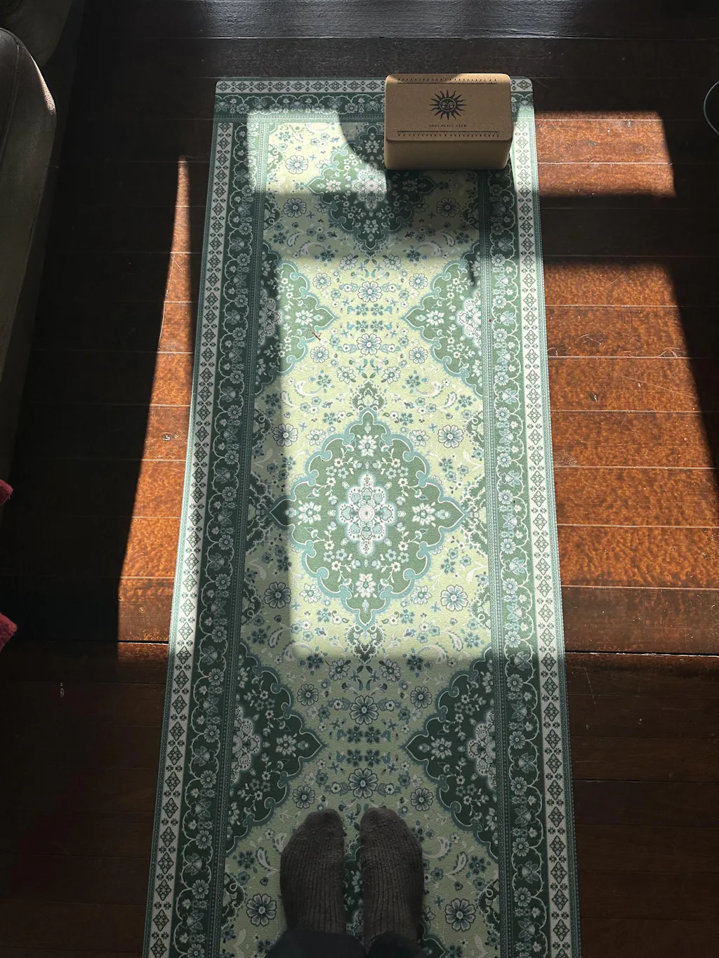 Australia's Best Eco Yoga Mat | 4mm Non-Slip Green | Yogi Peace Club