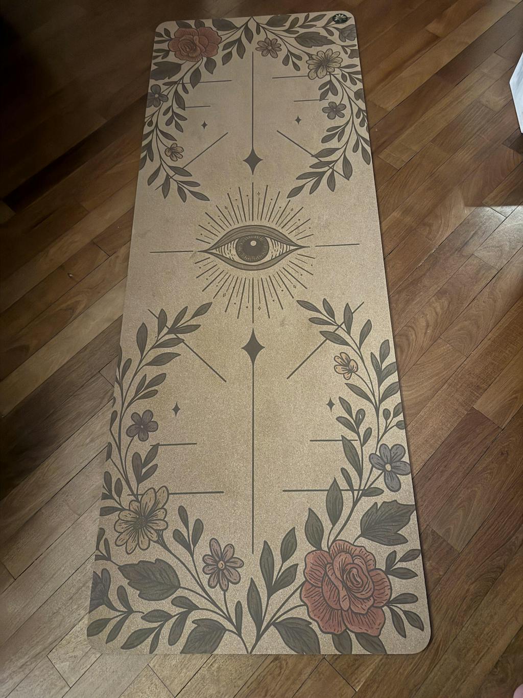 Infinite Bloom Aura Cork Yoga Mat