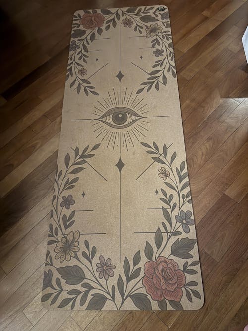 Infinite Bloom Aura Cork Yoga Mat