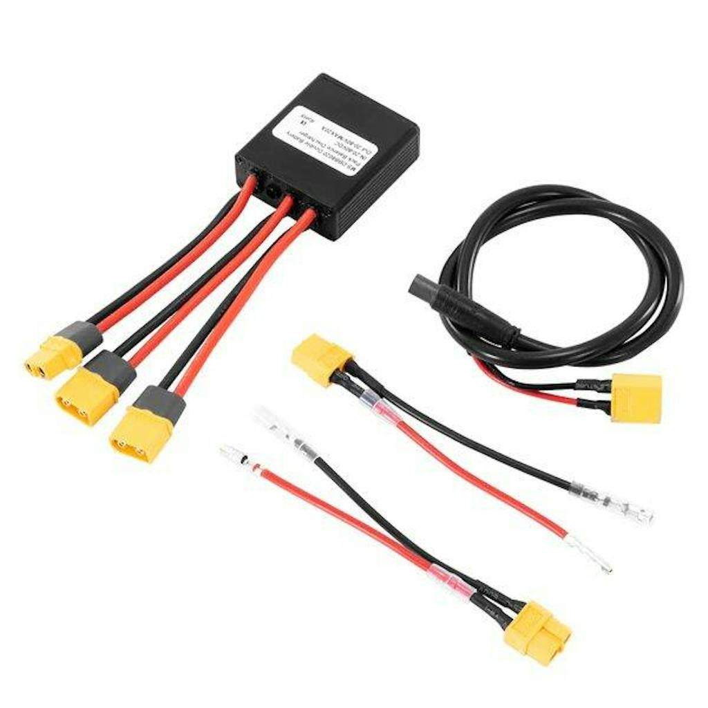 Dual Battery Parallel Module Adapter 20V‑80V20A Dual Accu Connector Adapter Increase Capacity MS-DBB8020