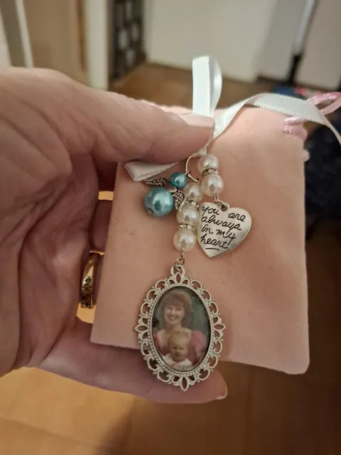 Bridal Bouquet Memory Photo Charm 1 Picture