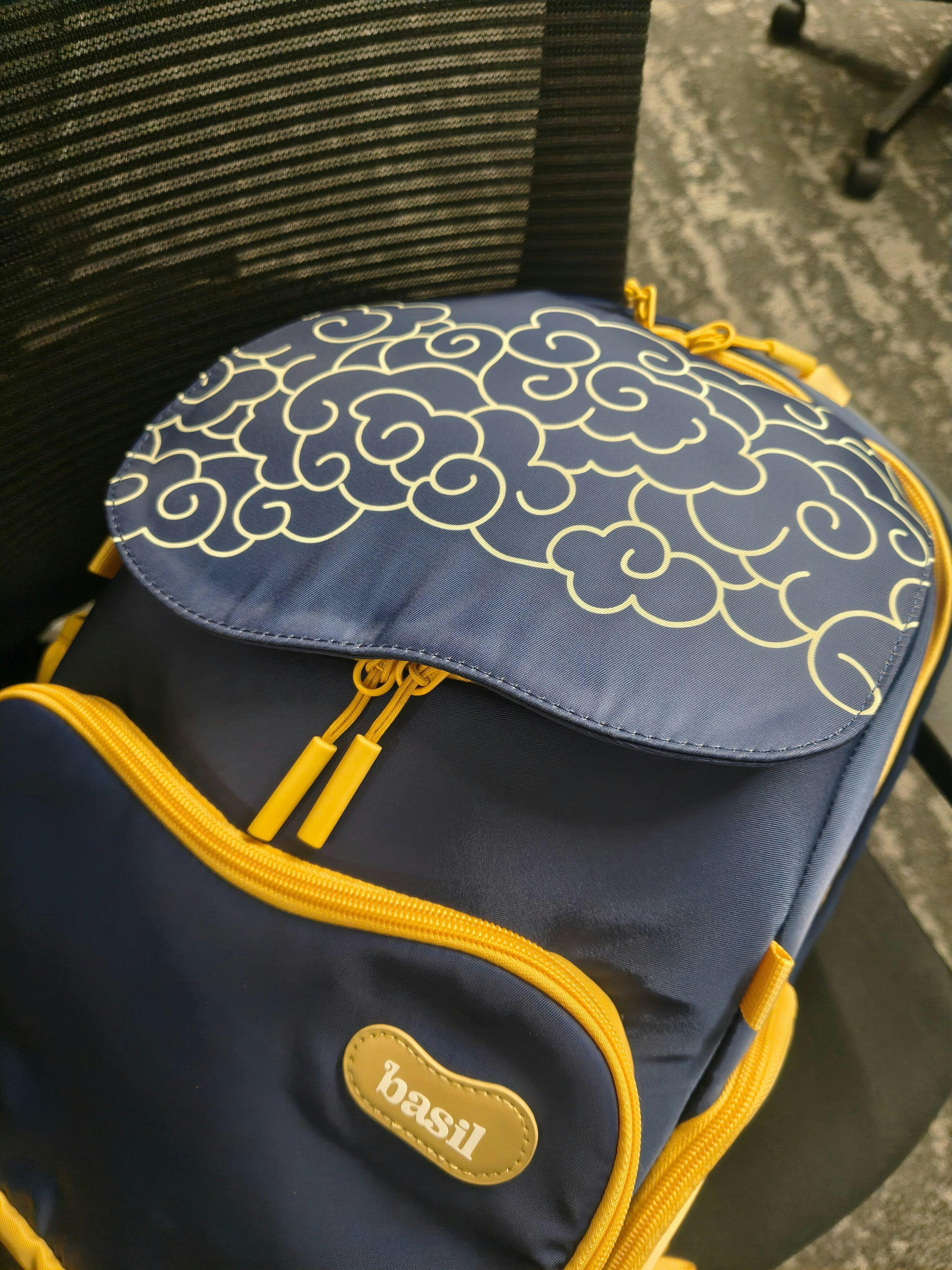 School Combo - Midnight Sora School Bag & Lunch Box Combo for Kids