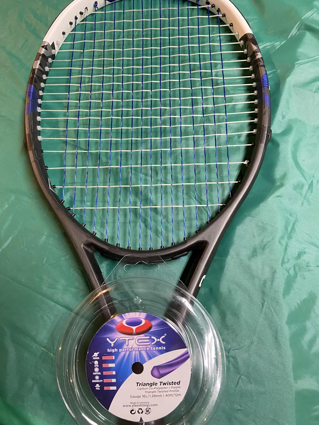 Triangle Twisted Purple Set - Co-Poly | YTEX Tennis Strings