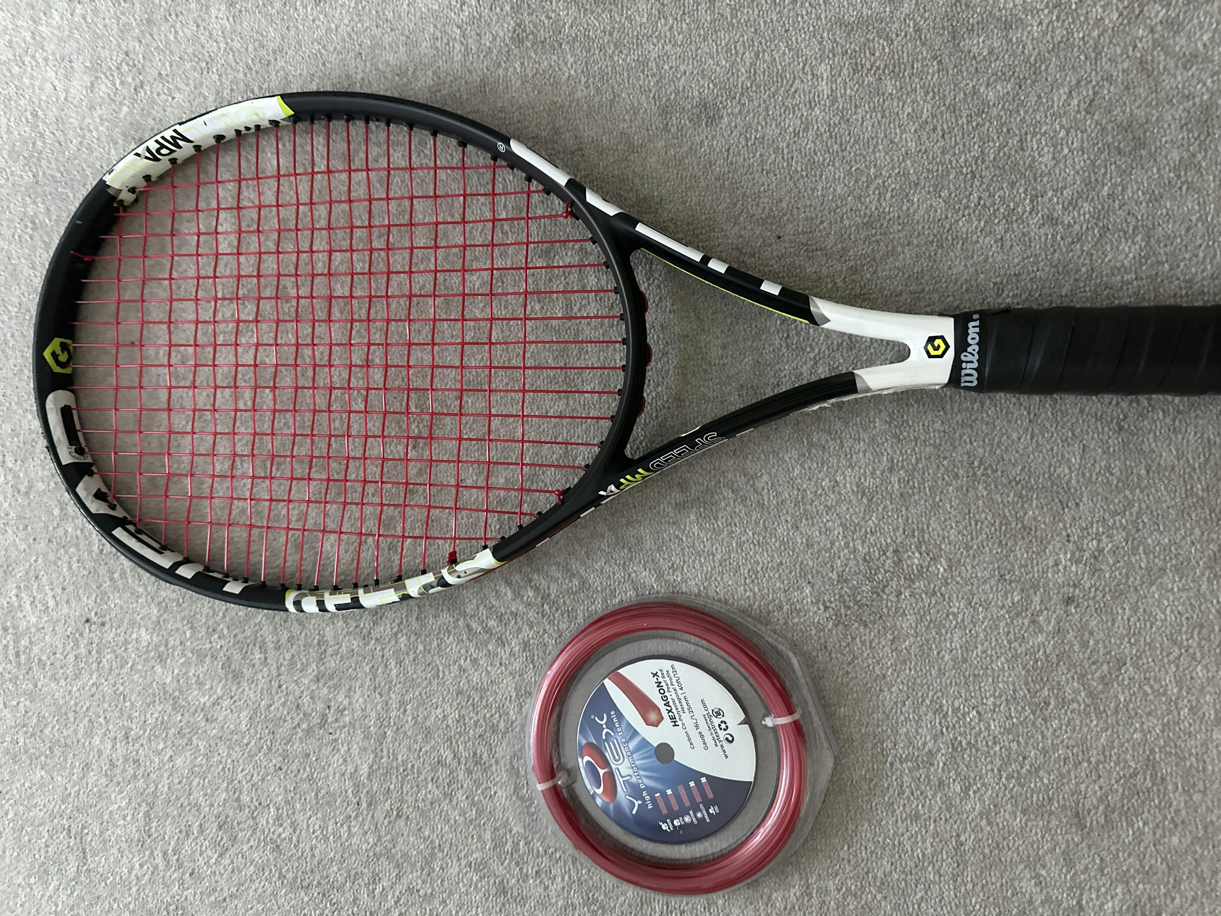 Hexagon-X Black Set - Co-Poly | YTEX Tennis Strings – ytexstrings
