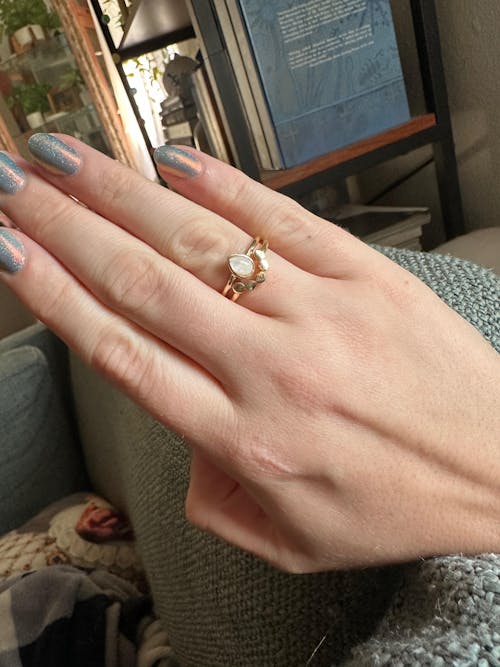 Moondrop Moonstone Ring