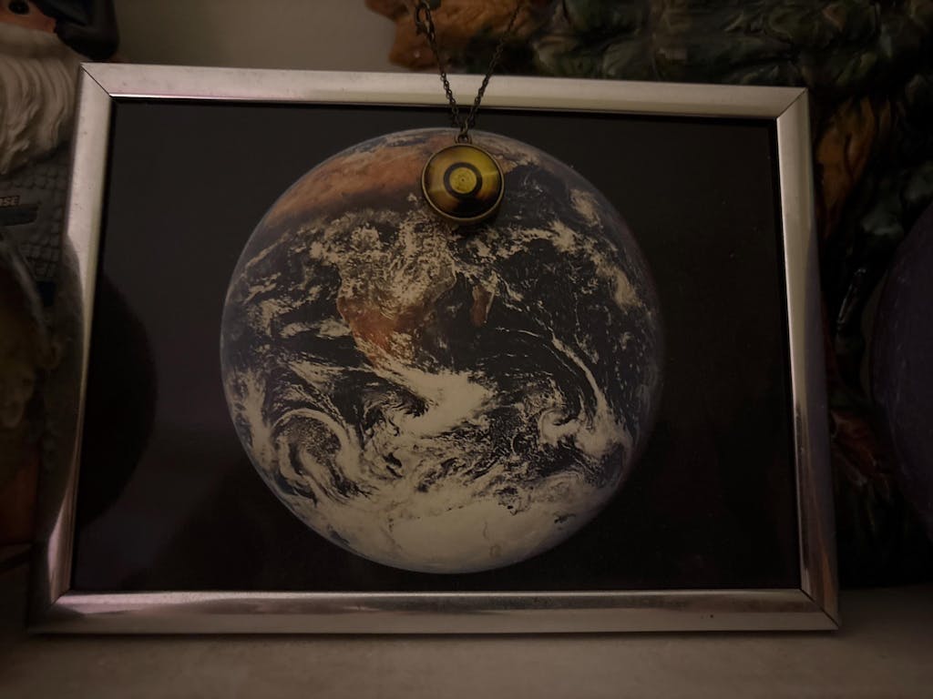 Voyager Golden Record Double-Sided Necklace