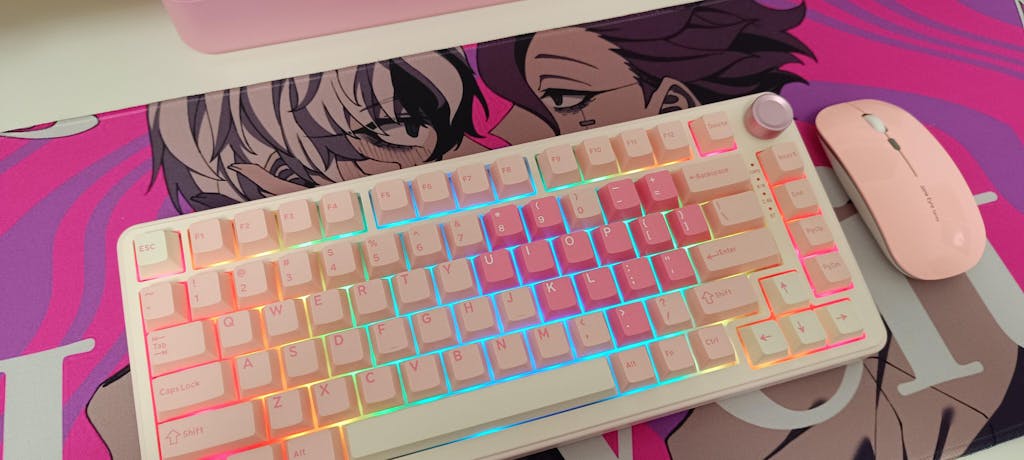 YUNZII B75 Pro Pink Wireless Mechanical Keyboard