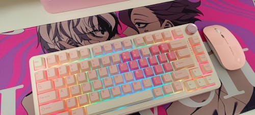 YUNZII B75 Pro Pink Wireless Mechanical Keyboard