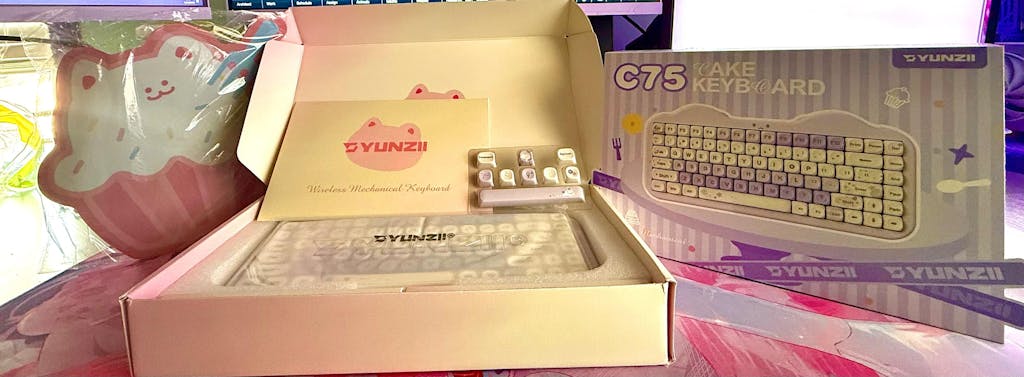 YUNZII C75 Cake Meow Wireless Mechanical Keyboard