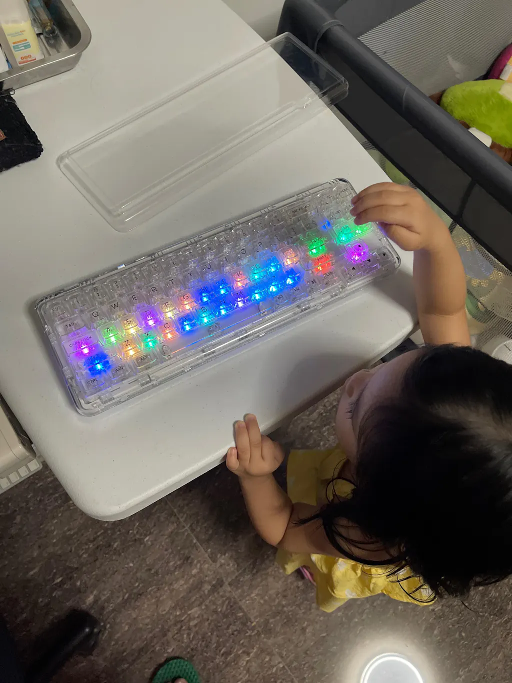 YUNZII X71 Transparent Wireless Gasket Mechanical Keyboard