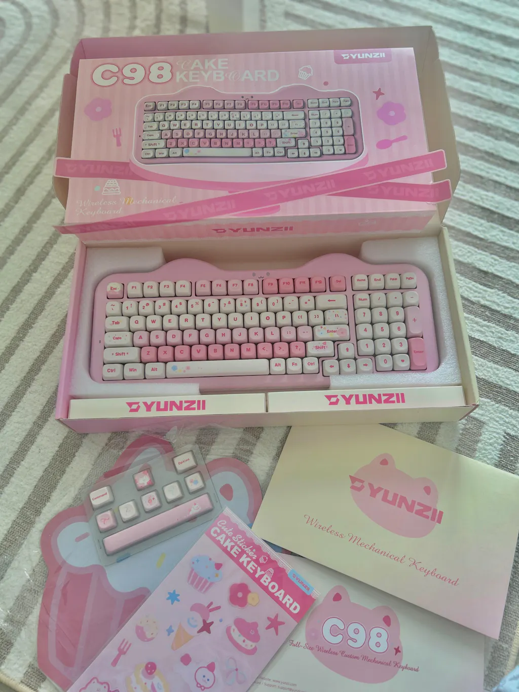 YUNZII C98 Cake Meow Wireless Mechanical Keyboard