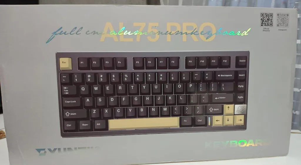 YUNZII AL75 CNC Aluminum Wireless Mechanical Keyboard