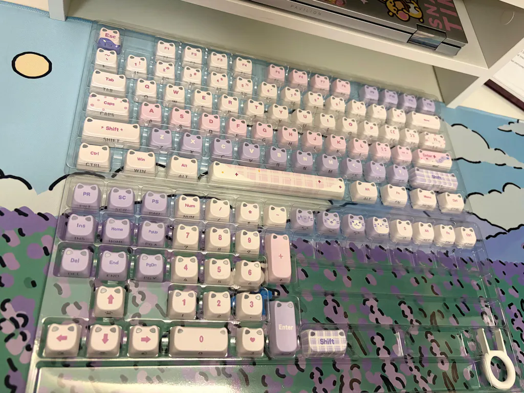 YUNZII Cat MAO Profile Keycap Set