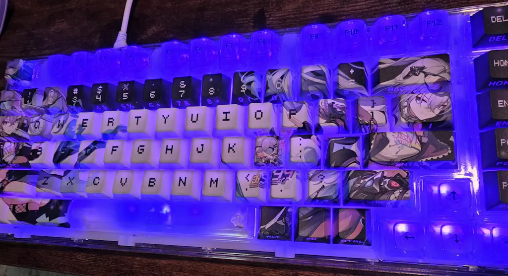 YUNZII X75 PRO 82 Key Wireless Hot Swappable Gasket Transparent Mechanical Keyboard
