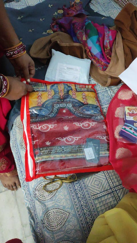 Rang Gajraj Chanderi Saree