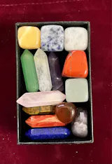 14pcs Quartz Crystal Point Set – Hexagon Chakra Healing Stones for Meditation & Decor