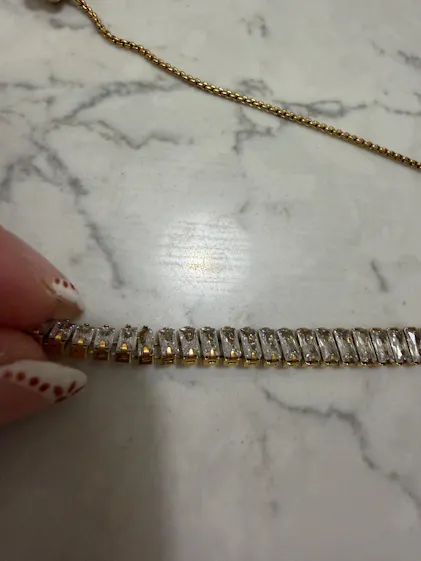 Baguette Tennis Necklace – Zaana Jewelry