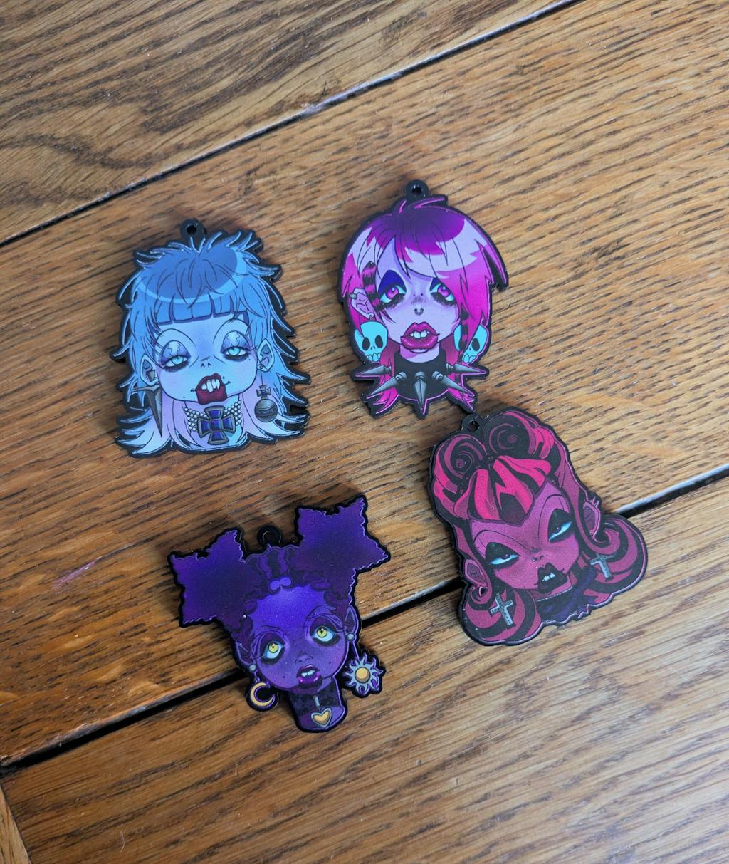 Coloured Acrylic Charms