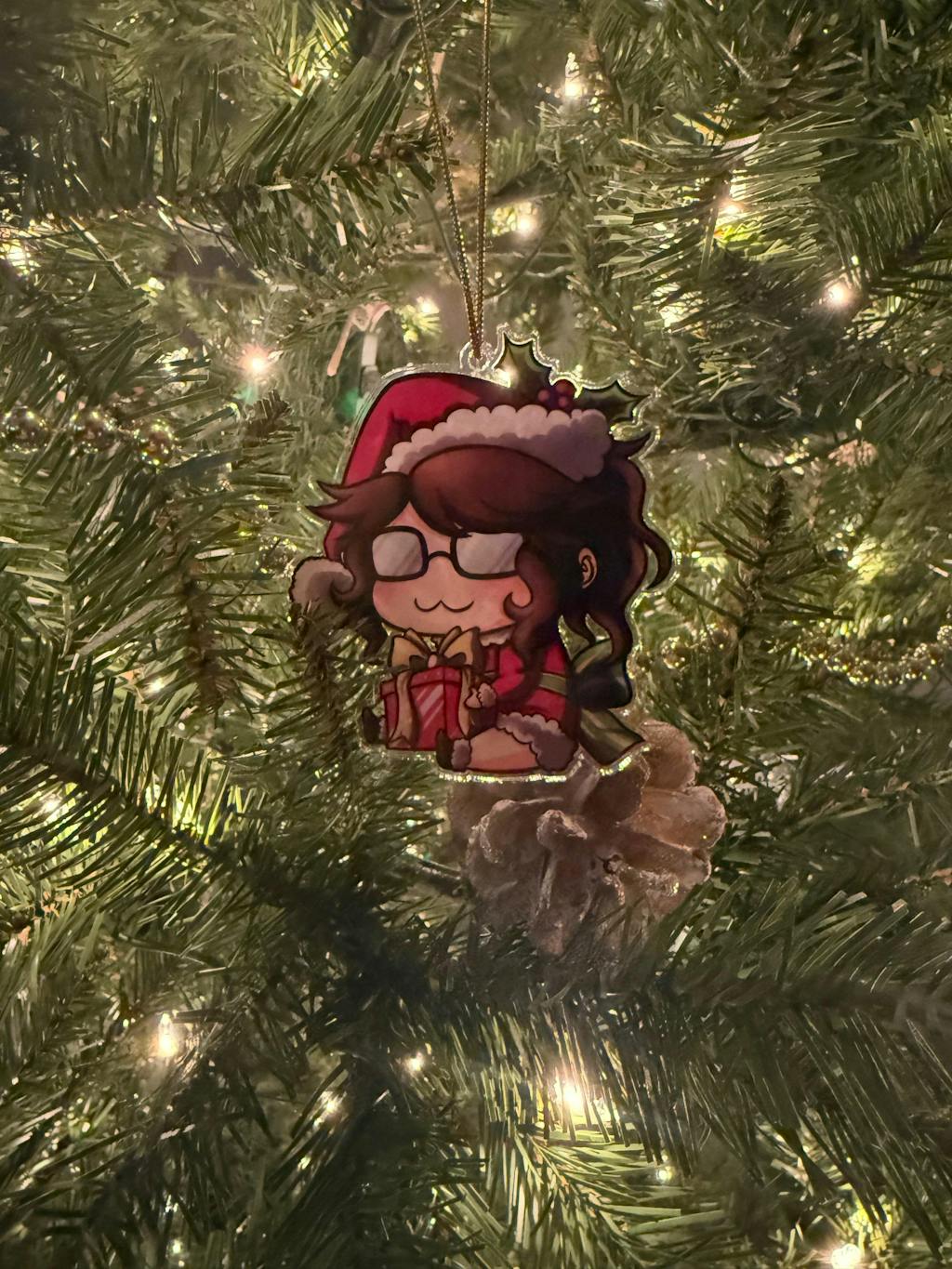 Festive Acrylic Tree Decorations