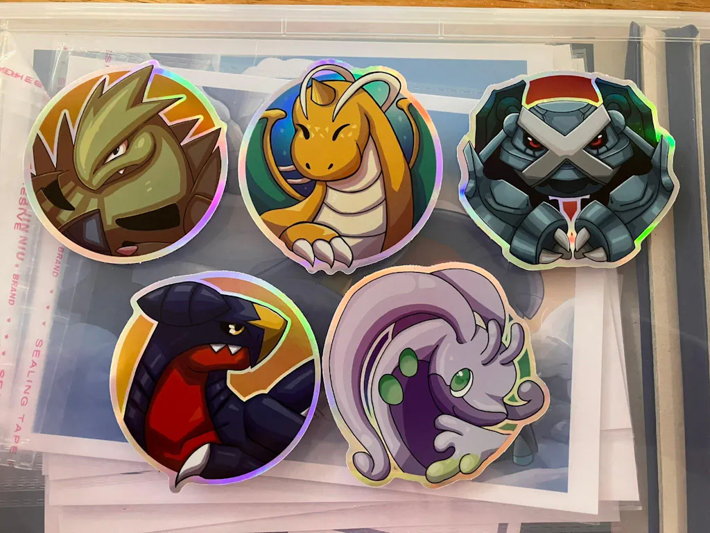 Iridescent Holographic Stickers