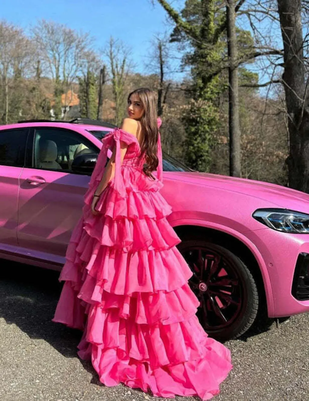 SUNA PRINCESS DRESS - FUSCHIA main image 1