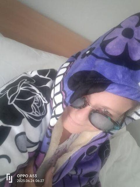 Skullistic Sugar Skulls Purple Hooded Blanket