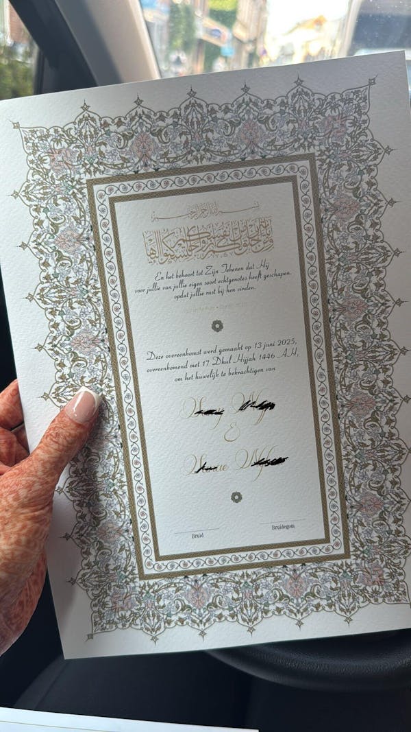 Layla's Promise | Nikkah Certificate